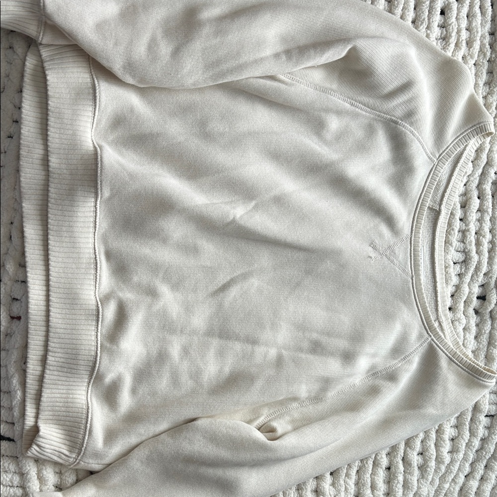American Eagle Outfitters Cream “Seriously Lived-In” Sweater